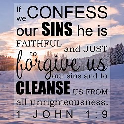 Forgiveness 1 John 1 9